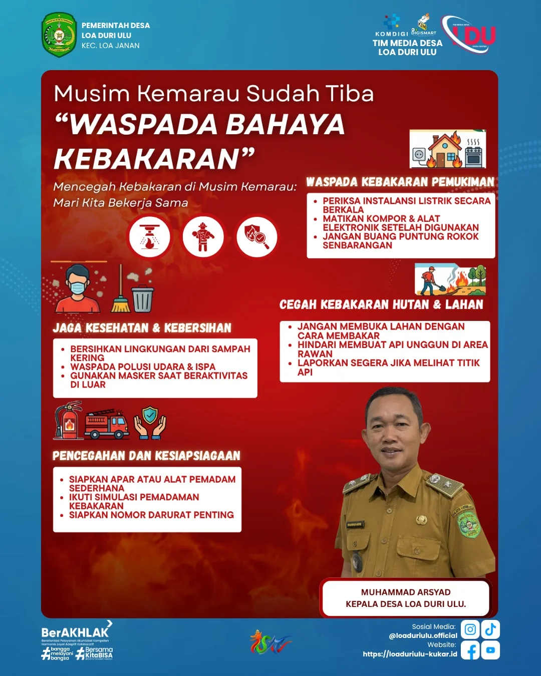 Pengumanan Hindari Kebakaran