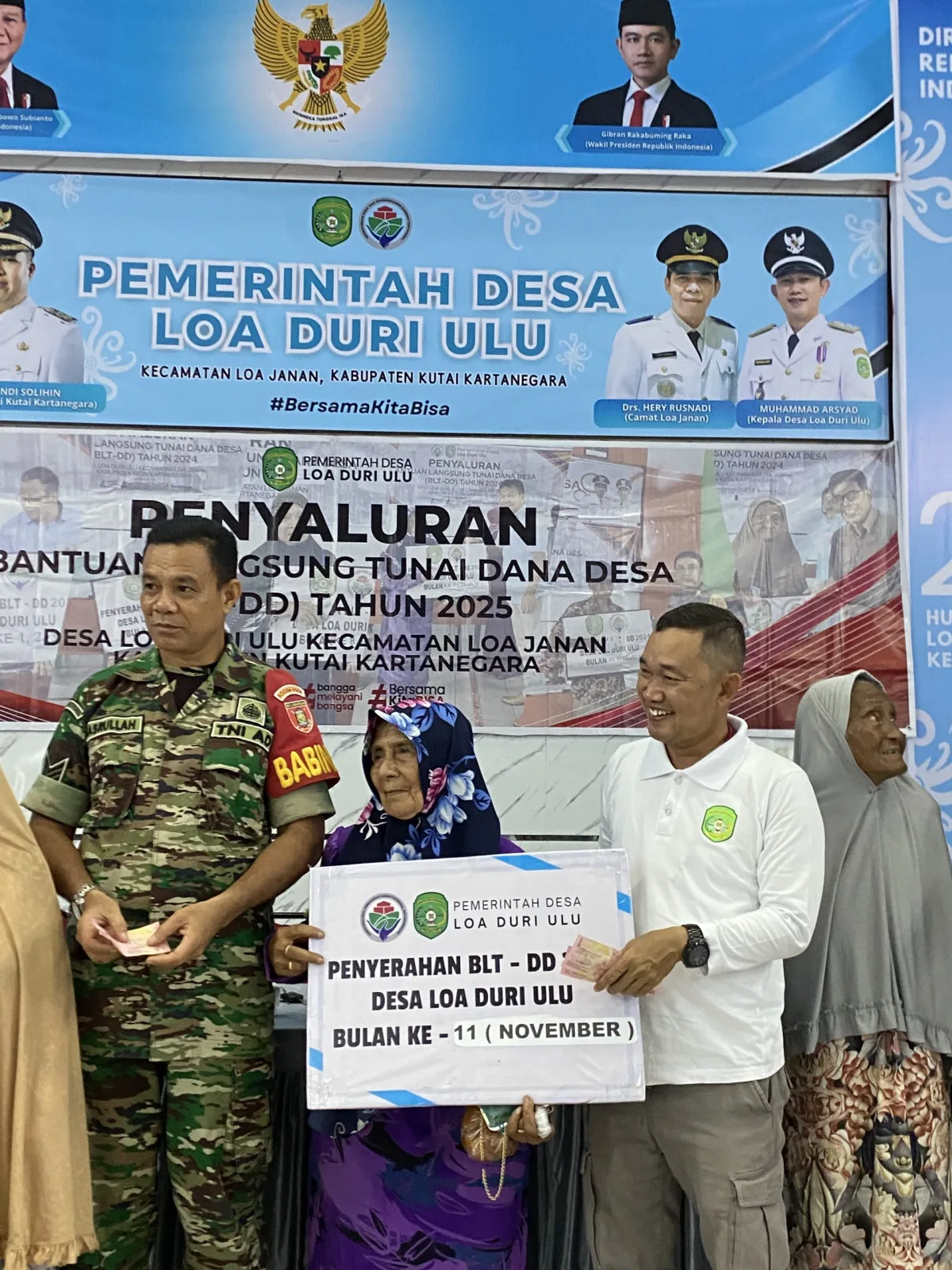 “Dukungan Tak Pernah Putus, BLT DD Kembali Mengalir untuk Warga Loa Duri Ulu”