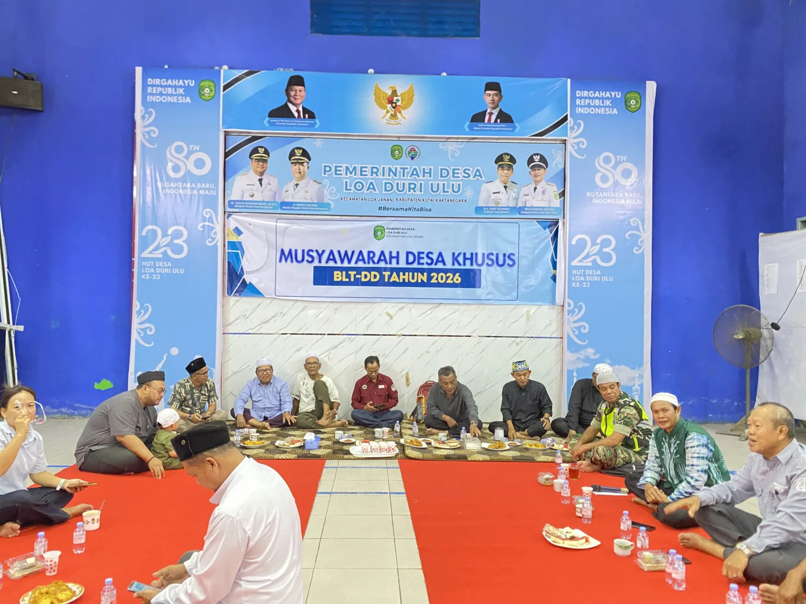 Dari Forum Penetapan BLT-DD ke Meja Kebersamaan: Senja Penuh Makna di Loa Duri Ulu