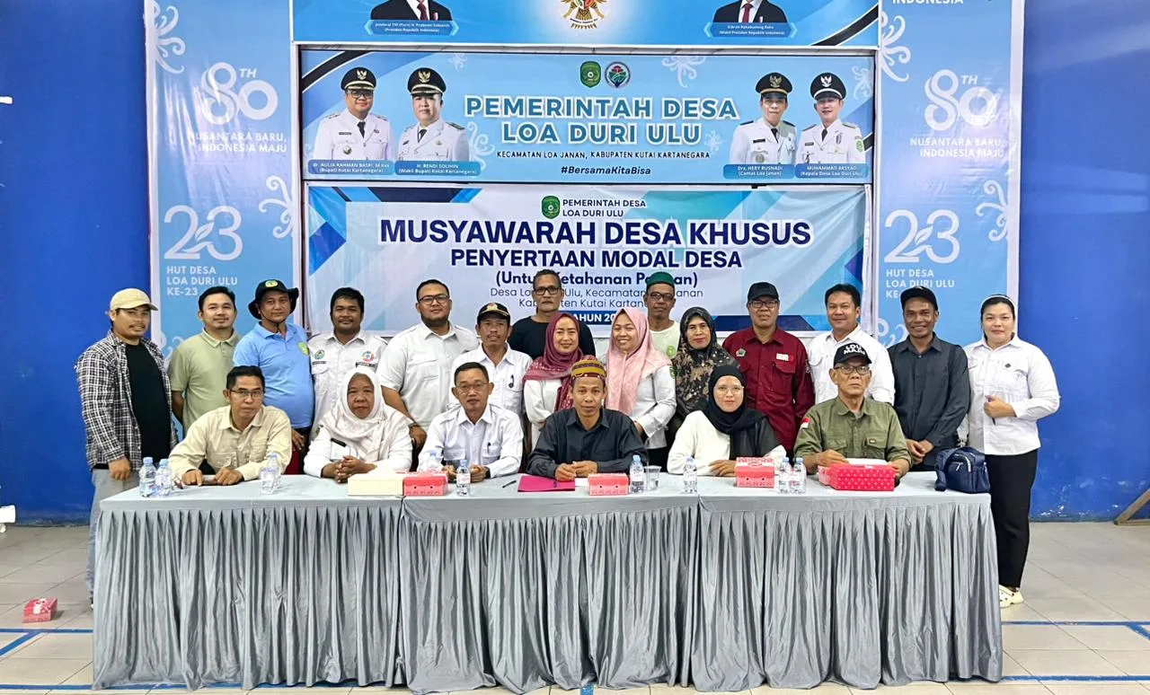 “Ketahanan Pangan Jadi Sorotan! Desa Loa Duri Ulu Setujui Penyertaan Modal Besar ke BUMDes”