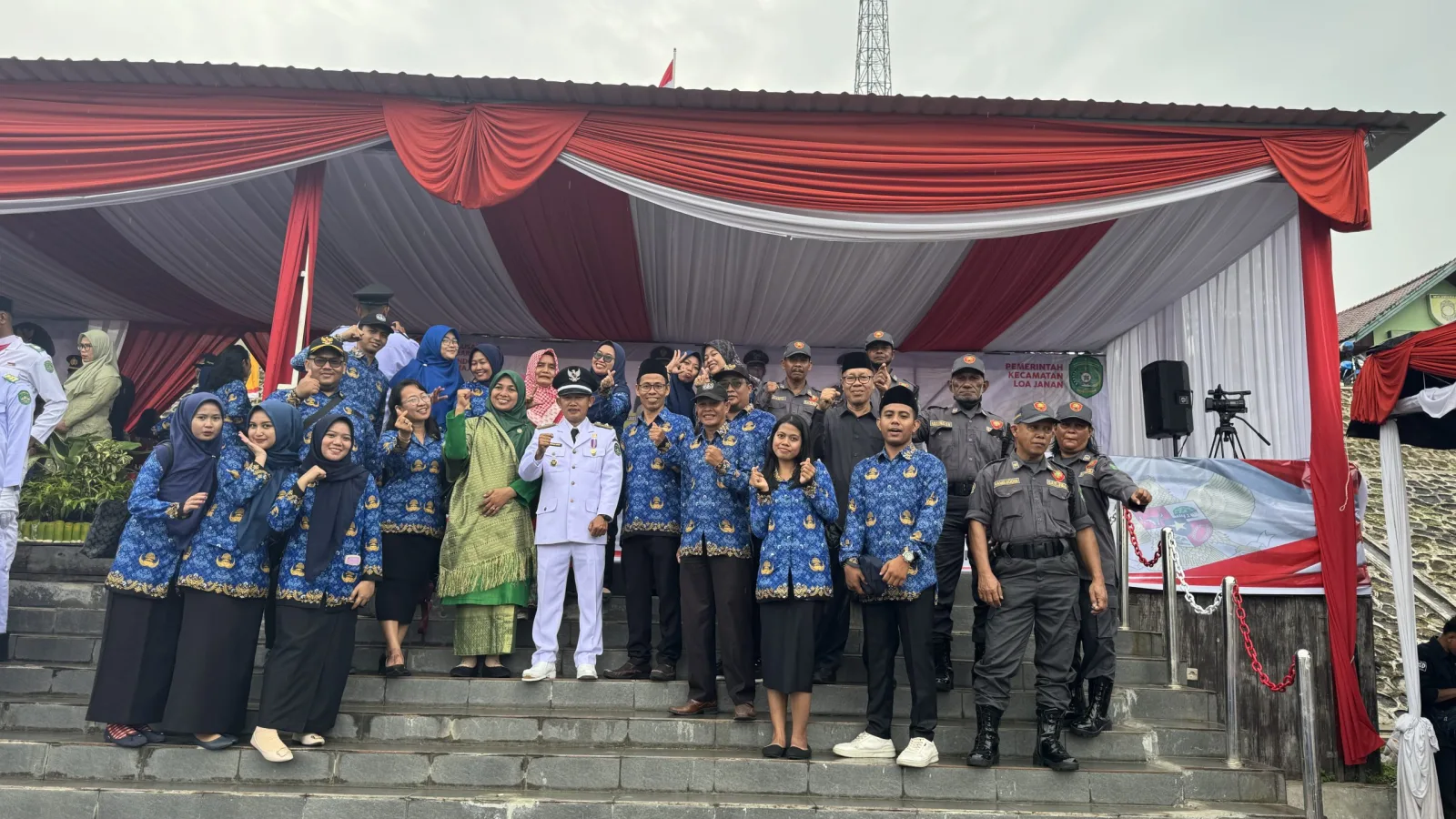 Partisipasi Upacara Bendera Kecamatan Loa Janan