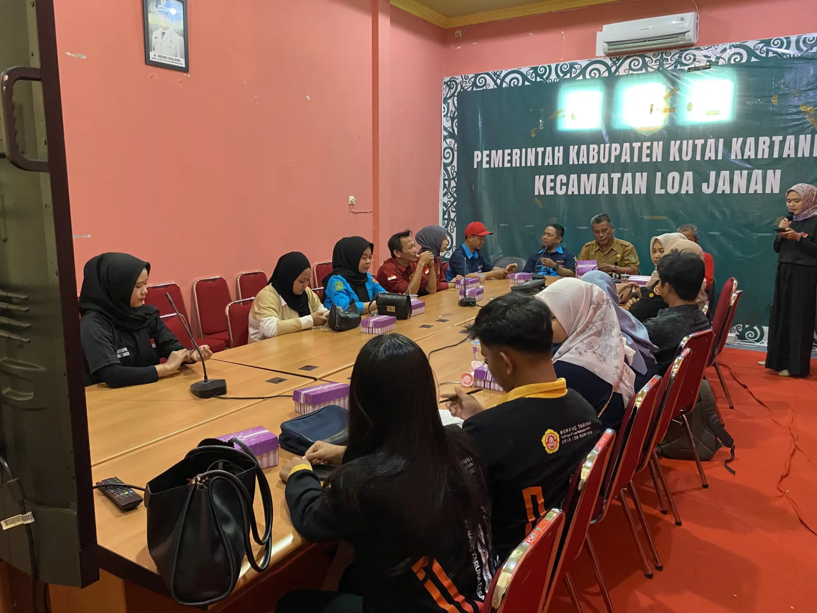 Koordinasi dan Konsolidasi Karang Taruna Lintas Desa bersama Karang Taruna Kabupaten