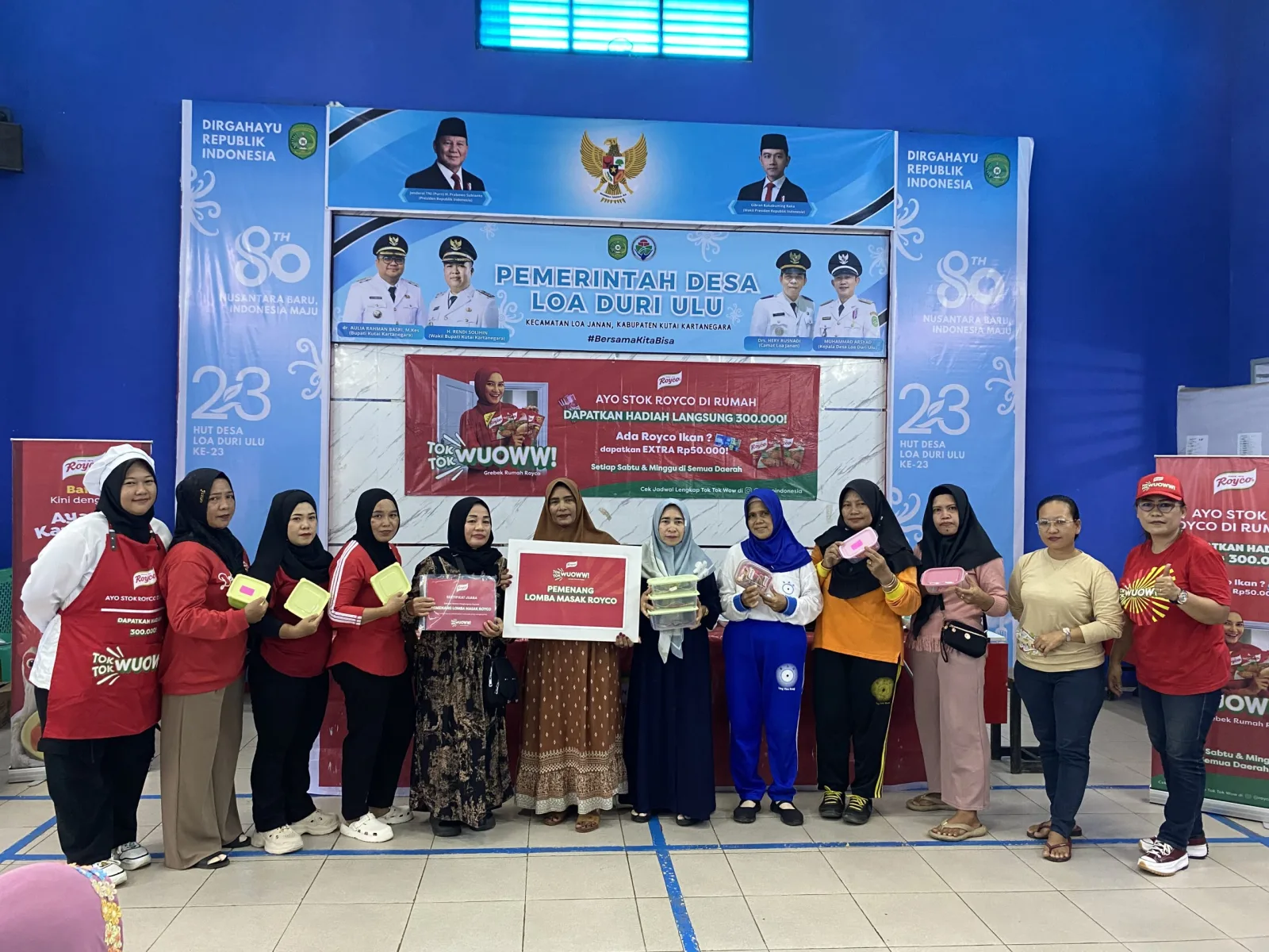 "Aroma Persaingan di Dapur: Toktok Wow Royco Antar Desa Digelar di Loa Duri Ulu"