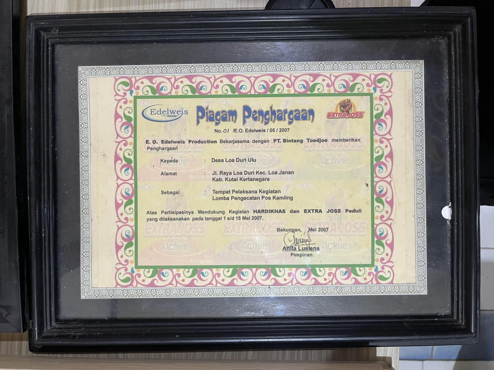 Partisipasi Desa Loa Duri Ulu dalam Kegiatan Sosial HARDIKNAS dan Lomba Pos Kamling 2007