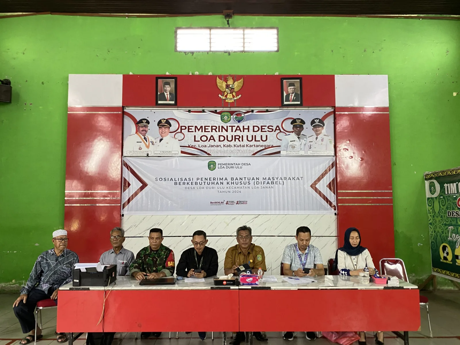 Sosialisasi Penerima Bantuan Difabel Desa Loa Duri Ulu