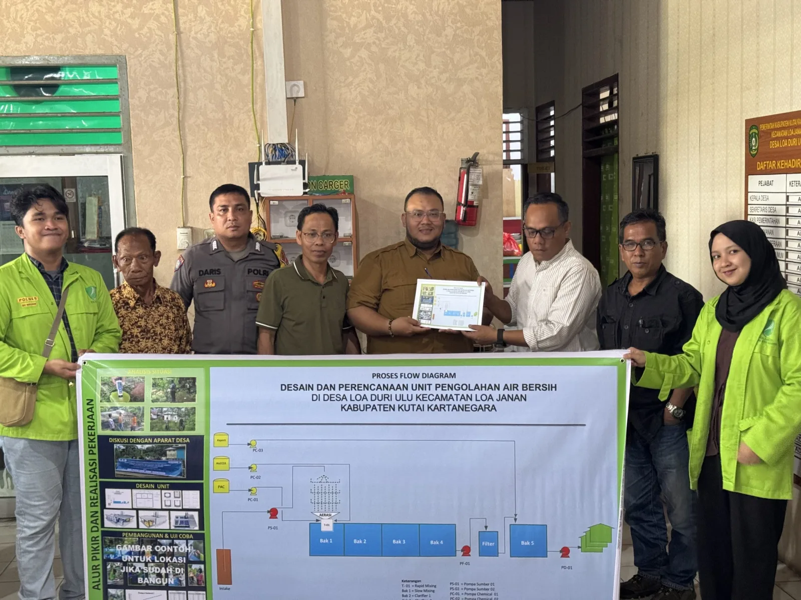 Sosialisasi Kegiatan Air Bersih di Dusun Masaping bersama POLNES