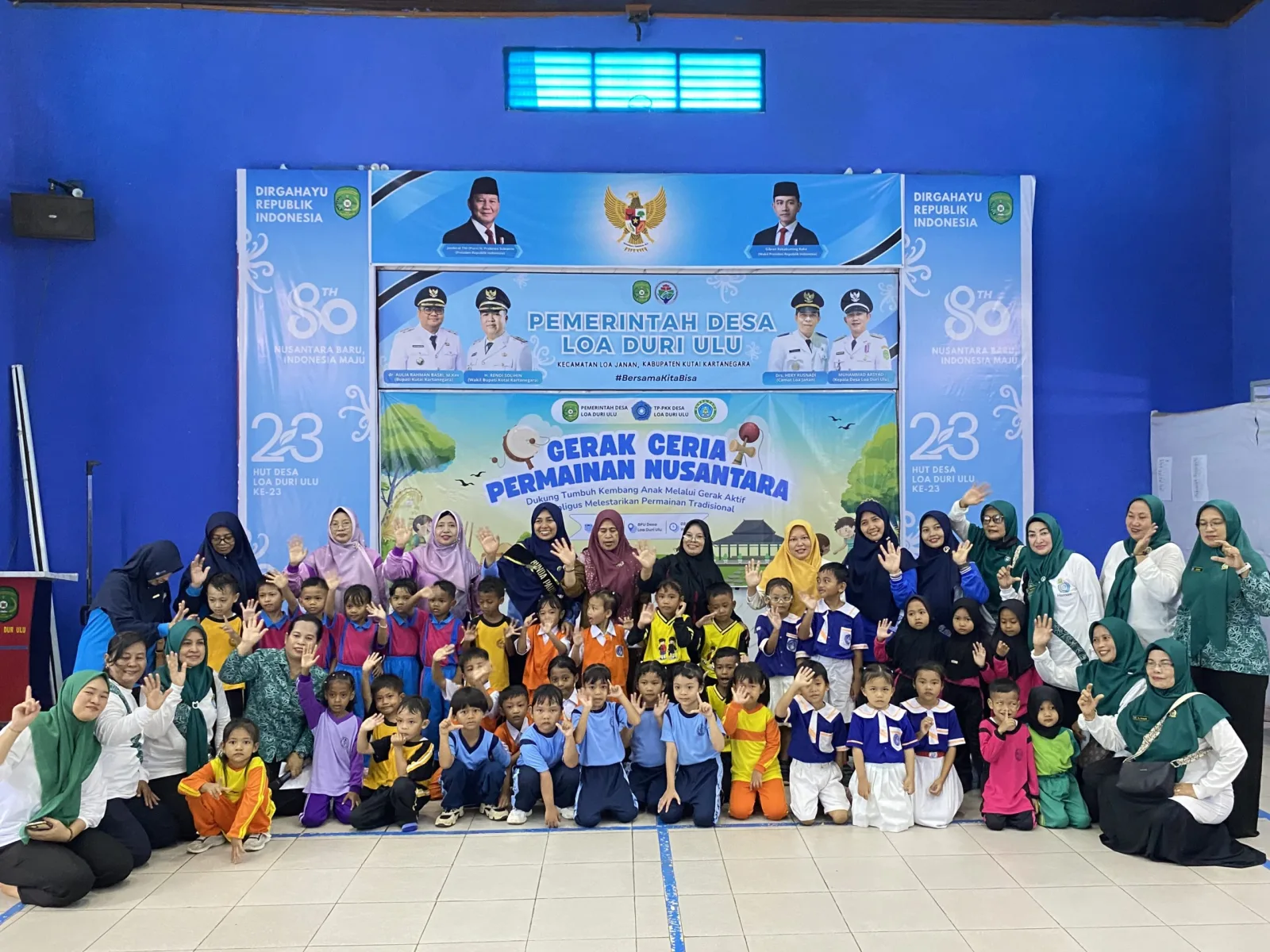 “Permainan Tradisional Jadi Rebutan, TP-PKK Sisipkan Apresiasi Hari Guru Nasional”