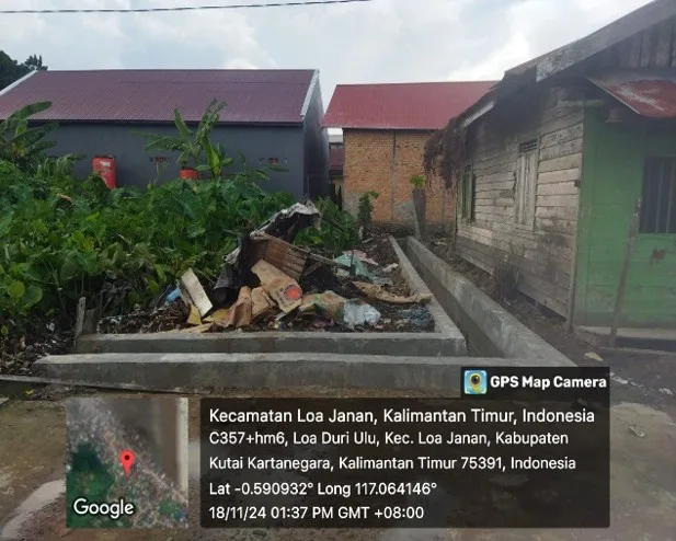 Parit Pasangan Batu Gg.Melati 7 ke Gg.Sawerigading Sumber Dana ADD Tahap 3