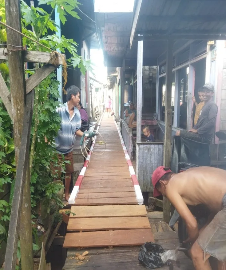 Pembnagunan Jembatan Ulin Gg.Mahakam 15 Sumber Dana ADD Tahap 3 Tahun 2024