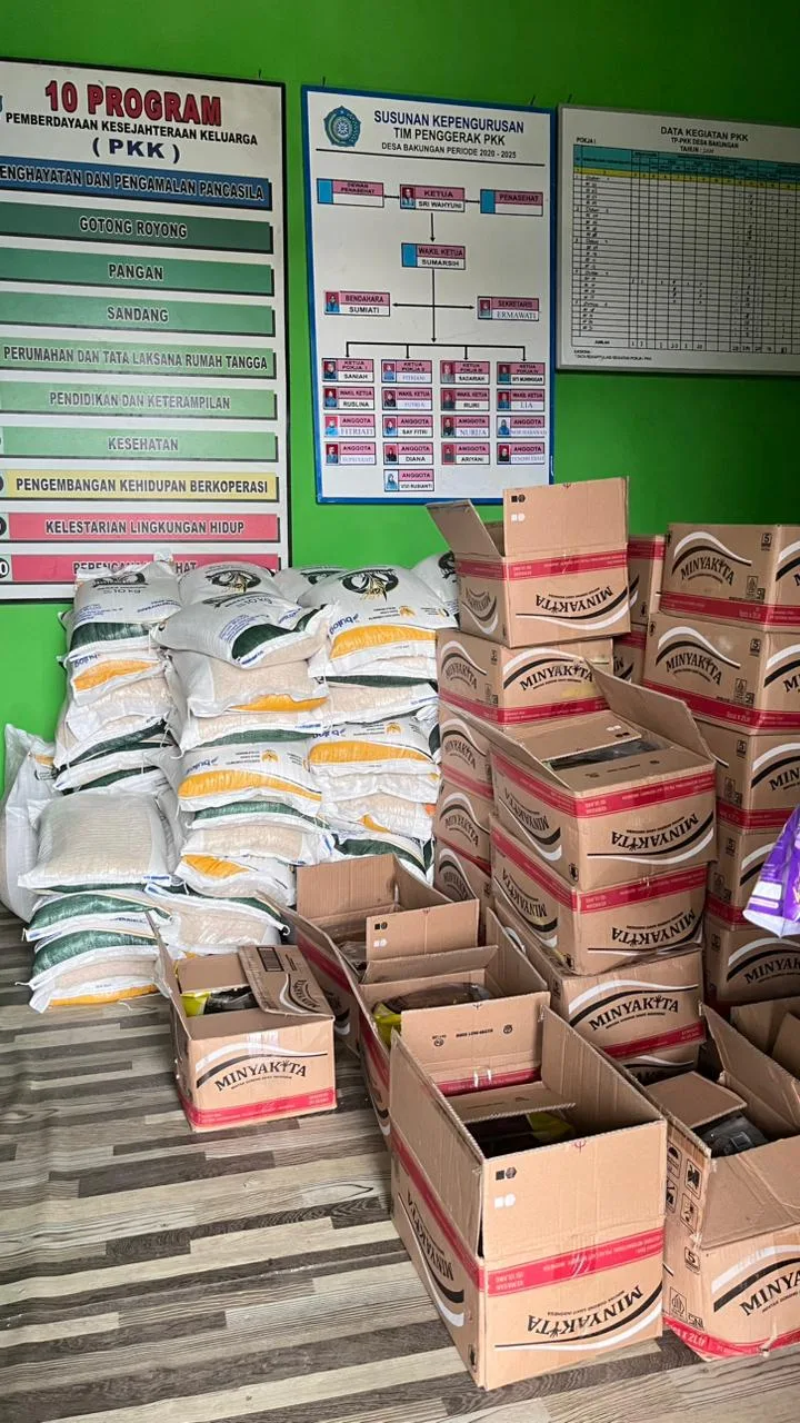 Penerima Bantuan Pangan Beras dan Minyak Goreng