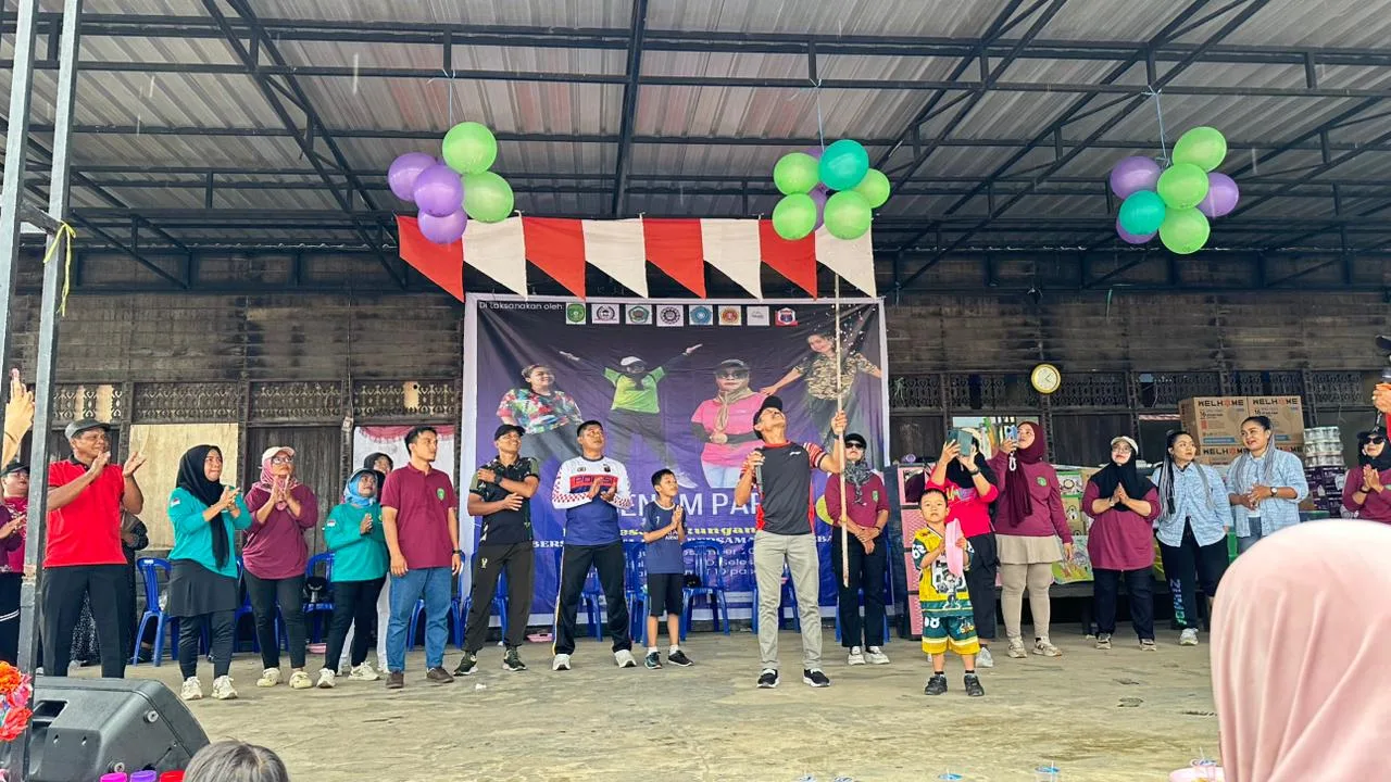 Senam Party Meriahkan Peringatan HUT Desa Bakungan