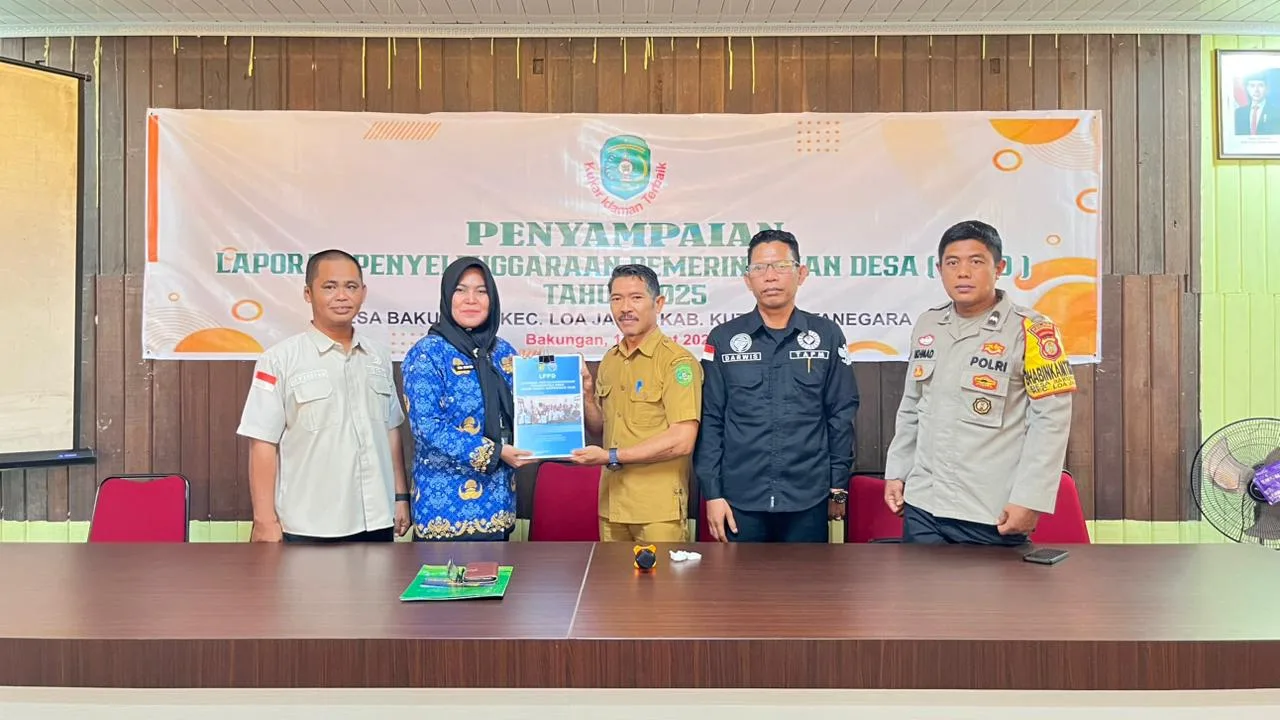 Penyampaian LPPD Desa Bakungan Berjalan Lancar, Disertai Penyerahan kepada Kecamatan