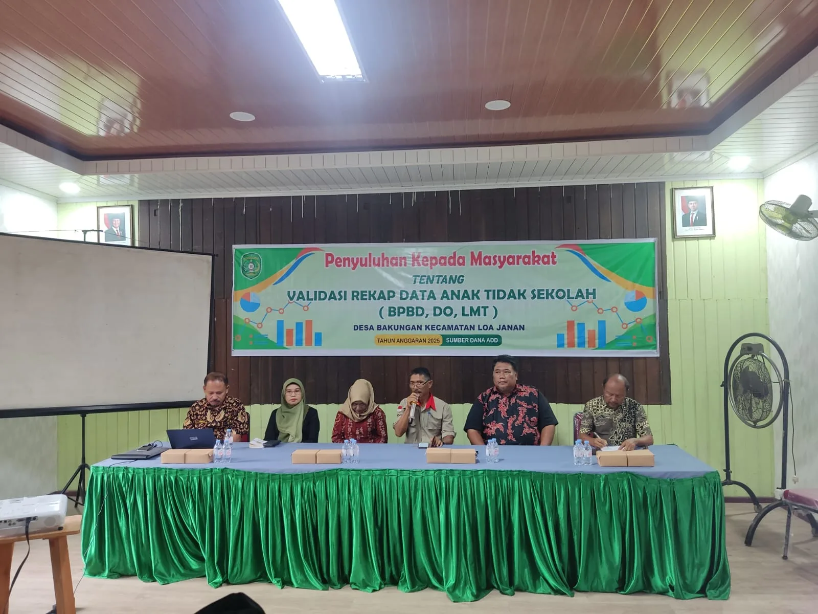 Penyuluhan Tentang Validasi Rekap Data Anak Tidak Sekolah (BPBD, DO,LMT)