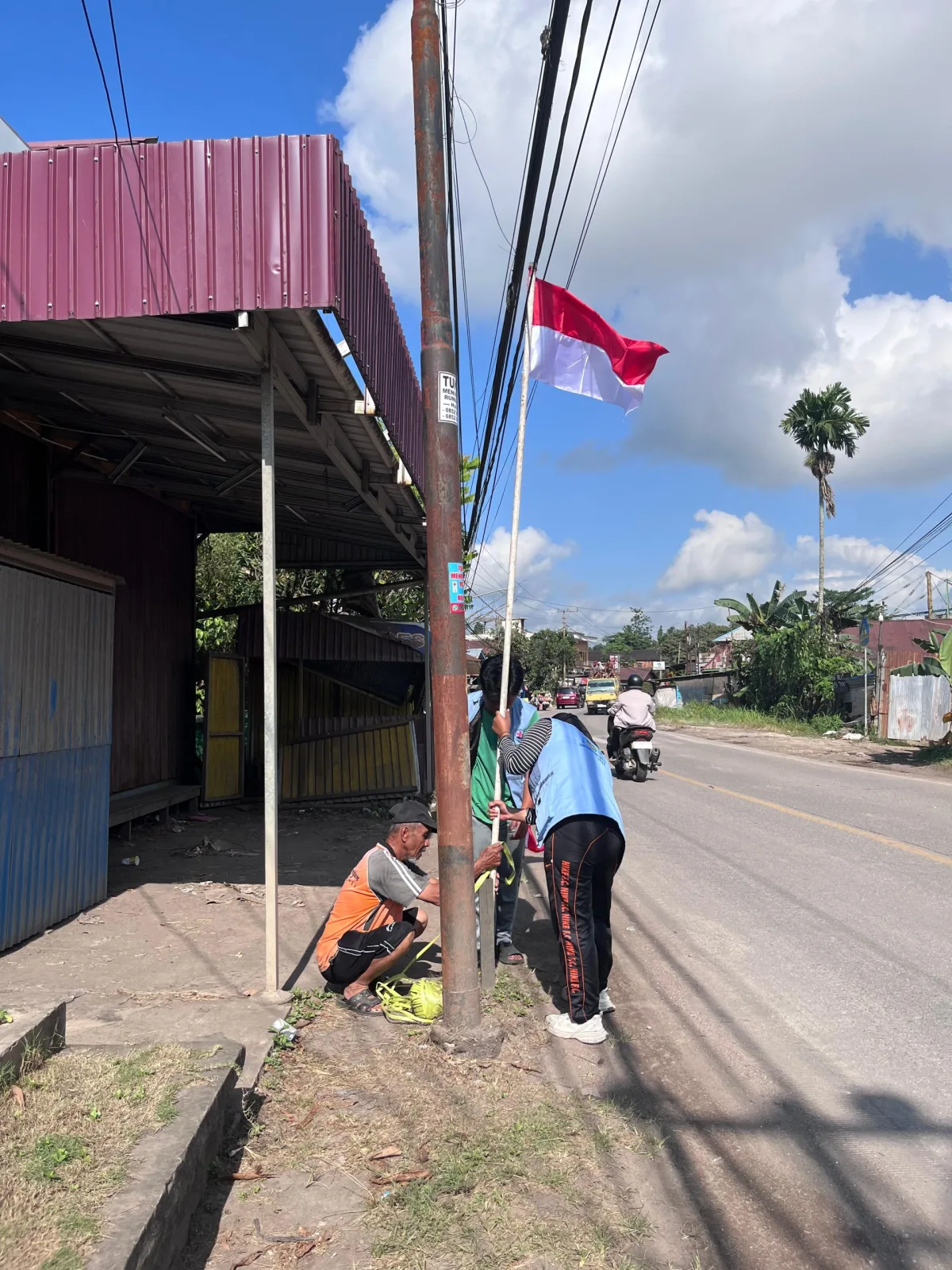 Pemasangan Bendera HUT RI ke 80