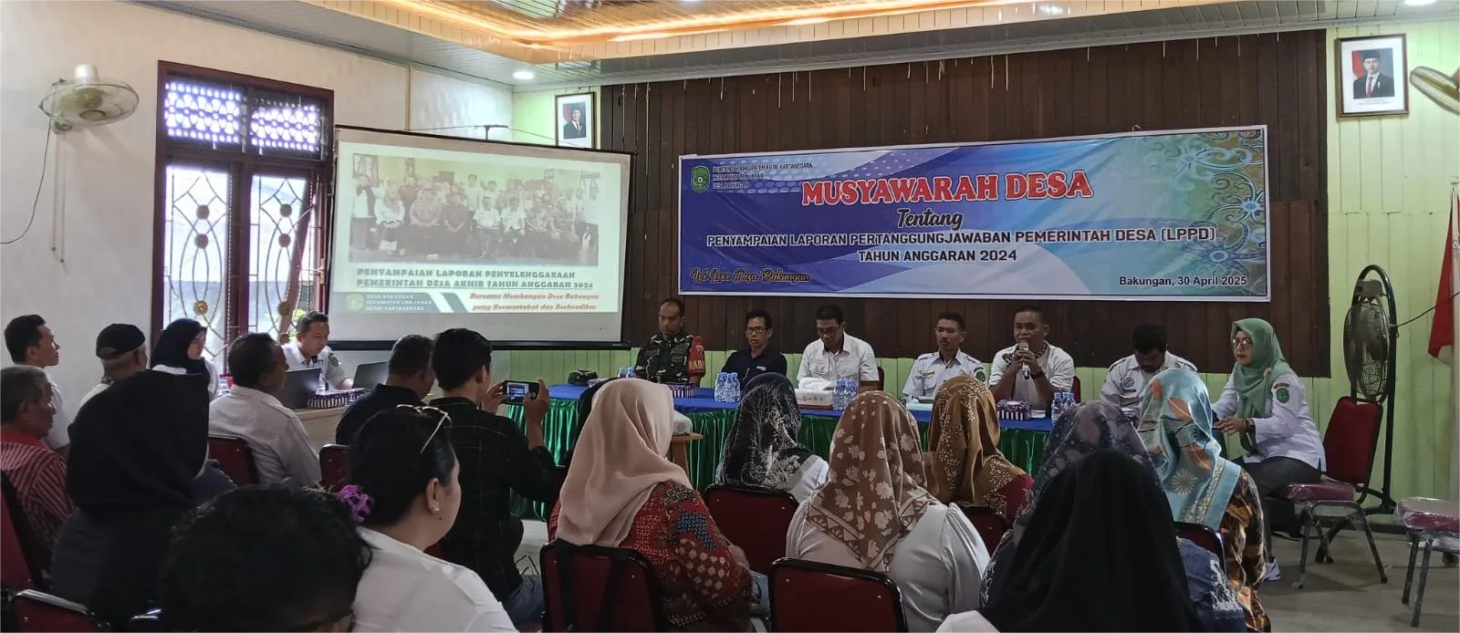 Musyawarah Desa Tentang Penyampaian Laporan Pertanggung Jawaban Pemerintah Desa (LPPD) Tahun Anggaran 2024