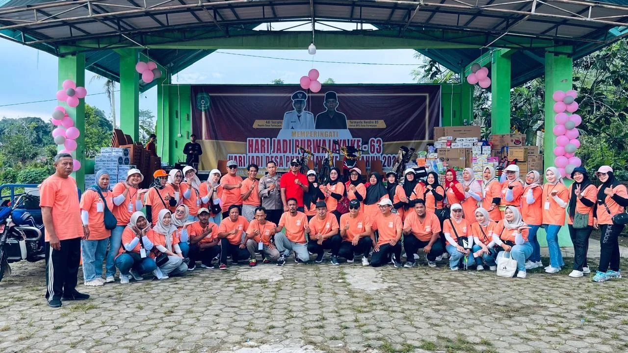 Kemeriahan Sebulan Penuh! HUT Desa Purwajaya Ke-43 Ditutup Meriah dengan Jalan Sehat, Zumba, dan Banjir Doorprize