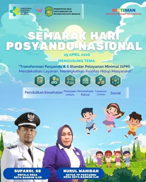 Semarak Hari Posyandu Nasional di Desa Kota Bangun Ilir, Wujudkan Generasi Sehat dan Berkualitas